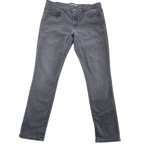 Levis Jeans Womens 33 Gray 311 Shaping Skinny Stretch Slim Fit Waterless Denim - Picture 2 of 13